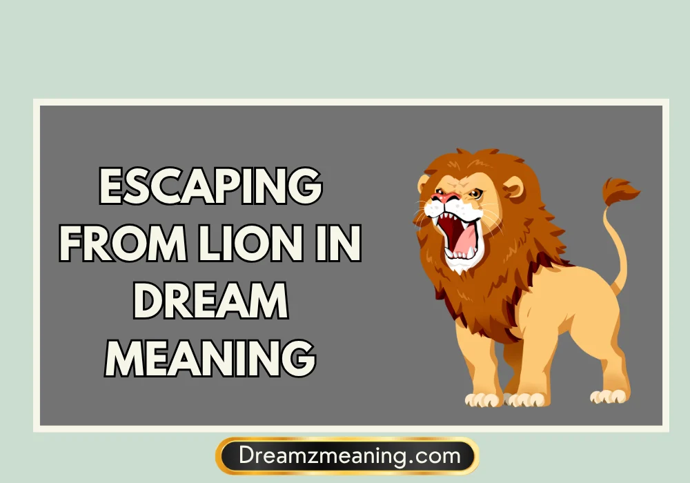 General Meaning of Escaping From Lion In Dream
