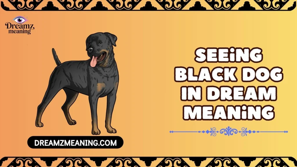 Seeing Black Dog In Dream Meaning