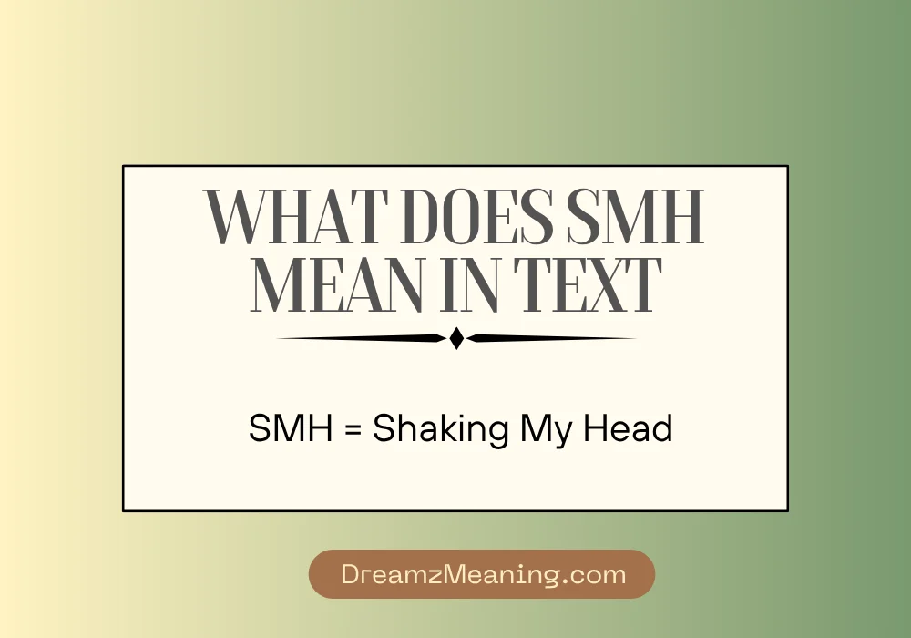 What Does SMH Mean in Text
