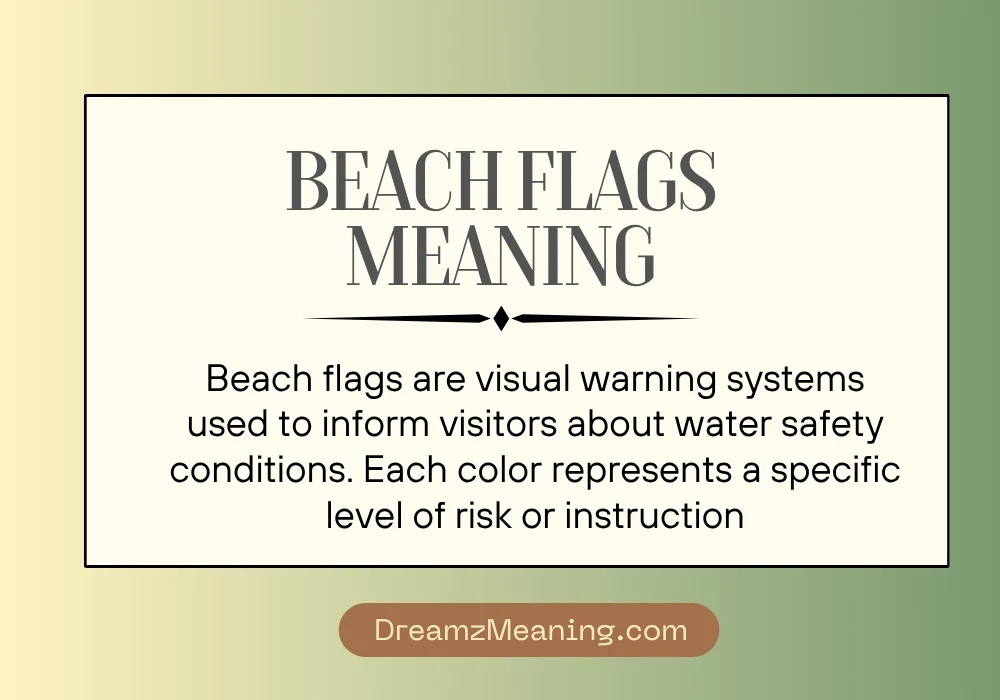 Beach Flags Meaning