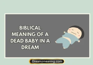 Biblical Meaning Of A Dead Baby In A Dream