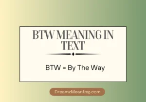 BTW Meaning in Text