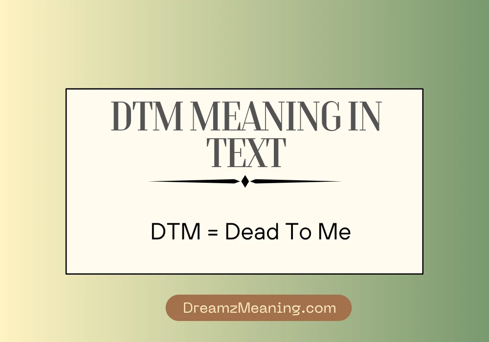 DTM Meaning on Social Media