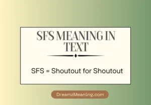 SFS Meaning in Text