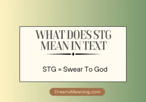 What Does STG Mean in Text