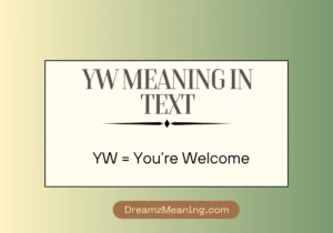 YW Meaning in Text